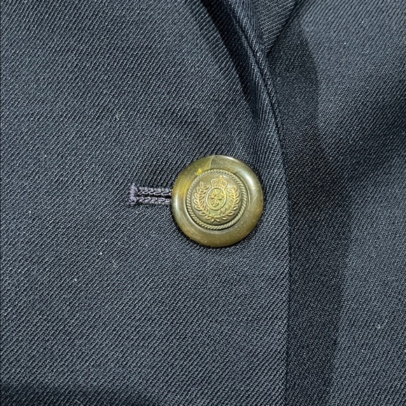 Vintage Talbots | Navy Blue Wool Blazer - Picture 4 of 16